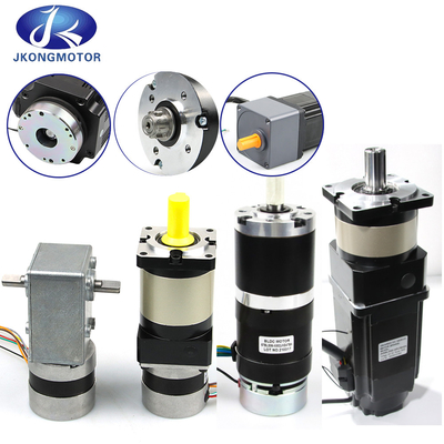 Jkongmotor 28mm-130mm/ Potencia 10W-2000W/ CE RoHS / Personalizable / BLDC Opción de motores CC sin escobillas con controlador de caja de engranajes