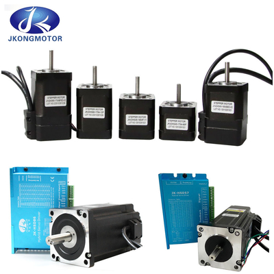 Jkongmotor Nema 11 17 23 24 34 Conjunto híbrido de bucle cerrado motor paso a paso integrado de bucle cerrado con codificador / freno / caja de cambios