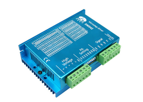 Regulador del motor de pasos de Digitaces 18V~60VDC Nema17/23 de la impulsión del paso DM542