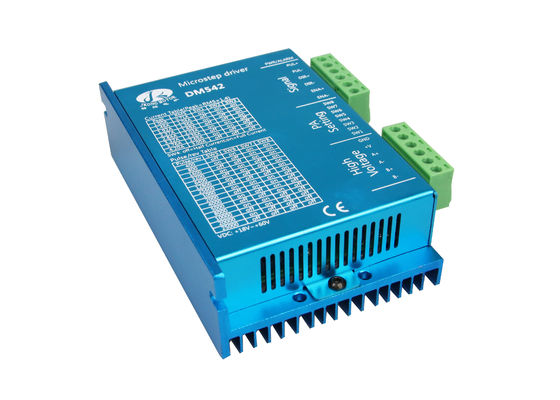 Regulador del motor de pasos de Digitaces 18V~60VDC Nema17/23 de la impulsión del paso DM542