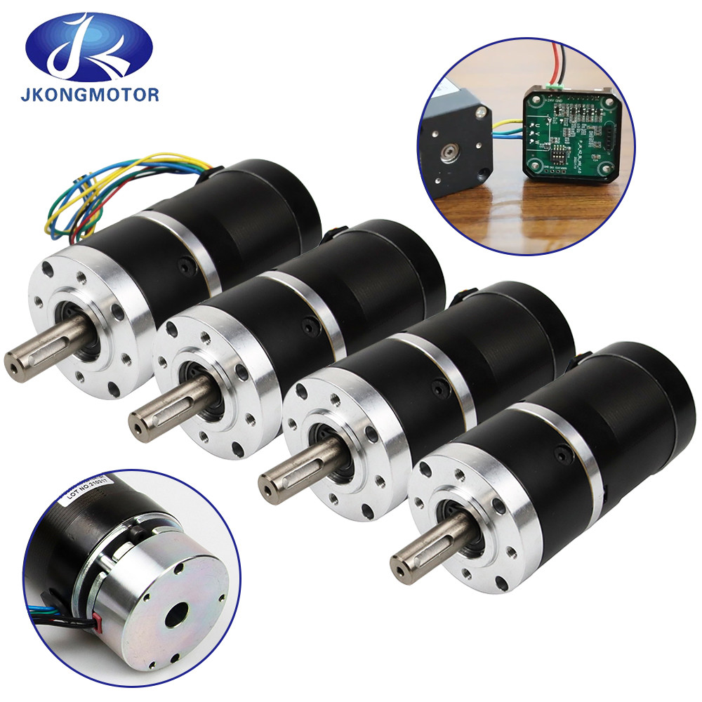Jkongmotor Motor de engranajes BLDC personalizado de 24v 36v 48v 3000rpm 42 57 60 80 BLDC motor de engranajes DC sin escobillas para máquinas CNC