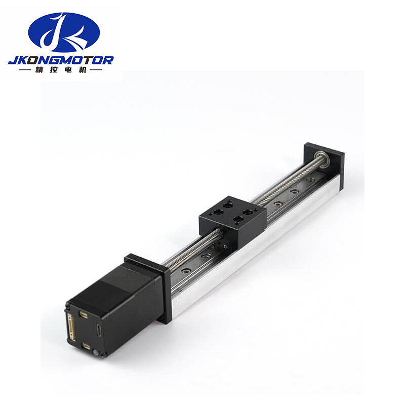 Jkongmotor JKISC28 42 57 60 86 CANabre el motor de posicionamiento integrado módulo de diapositiva de movimiento lineal para grabado con láser etapa lineal
